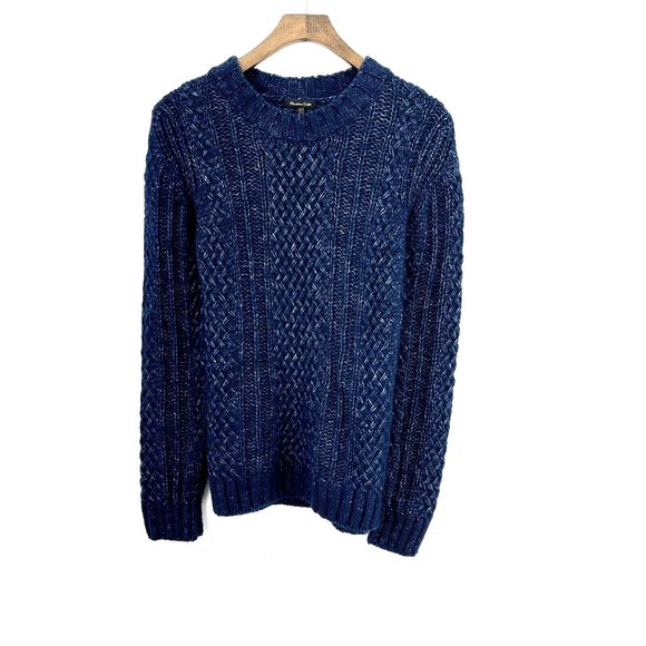 MASSIMO DUTTI Blue Airy Knit Relax Fit Sweater Size XS - Picture 1 of 3
